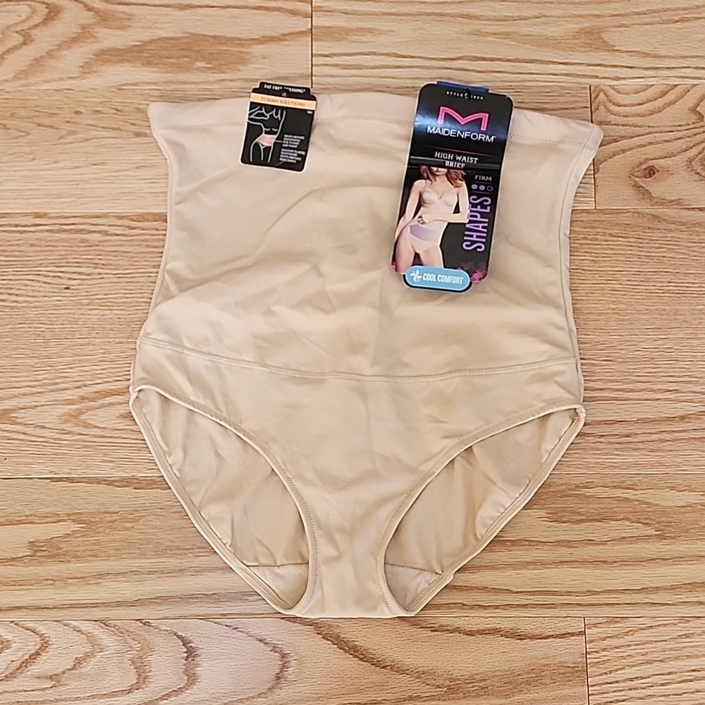 New! MaidenForm XL high waist firm briefs.